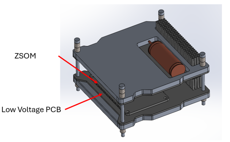 CAD Model Isometric without Central Shielding