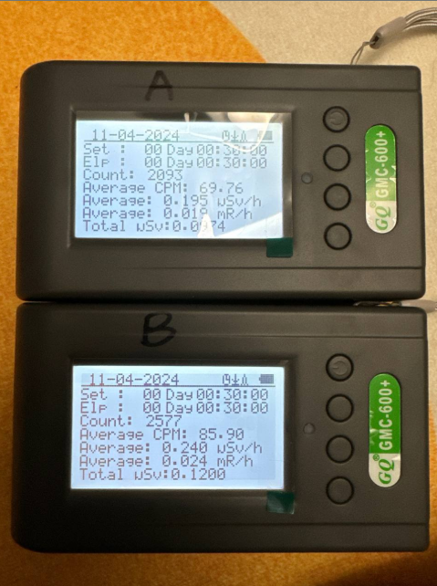 Radiation Experiment Data