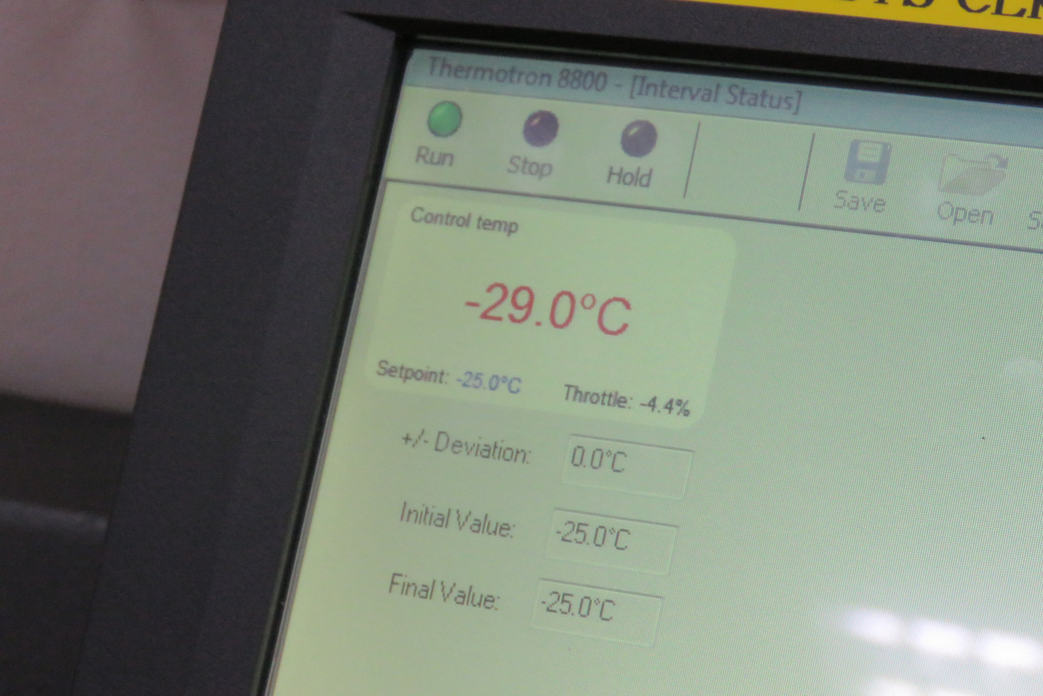 Temperatures reach -29°C