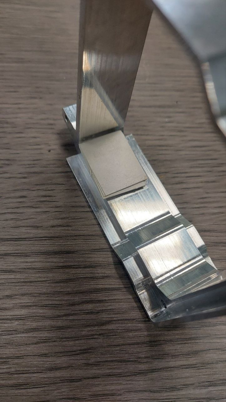 Thermal pad applied to the inside of the shielding